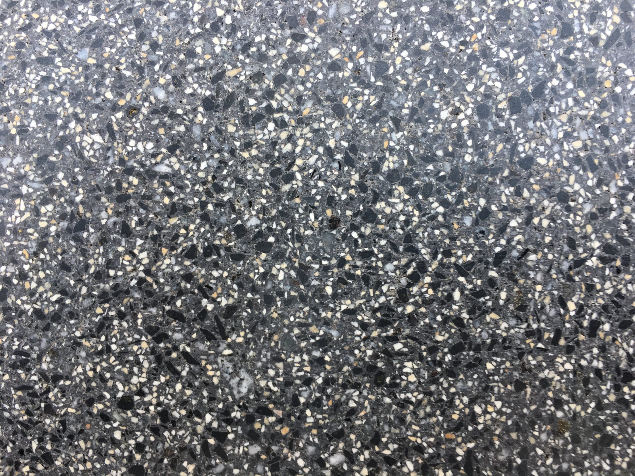 Die SteinRein Terrazzobodensanierung in Schaufling 17 Terrazzo grau schwarz scaled
